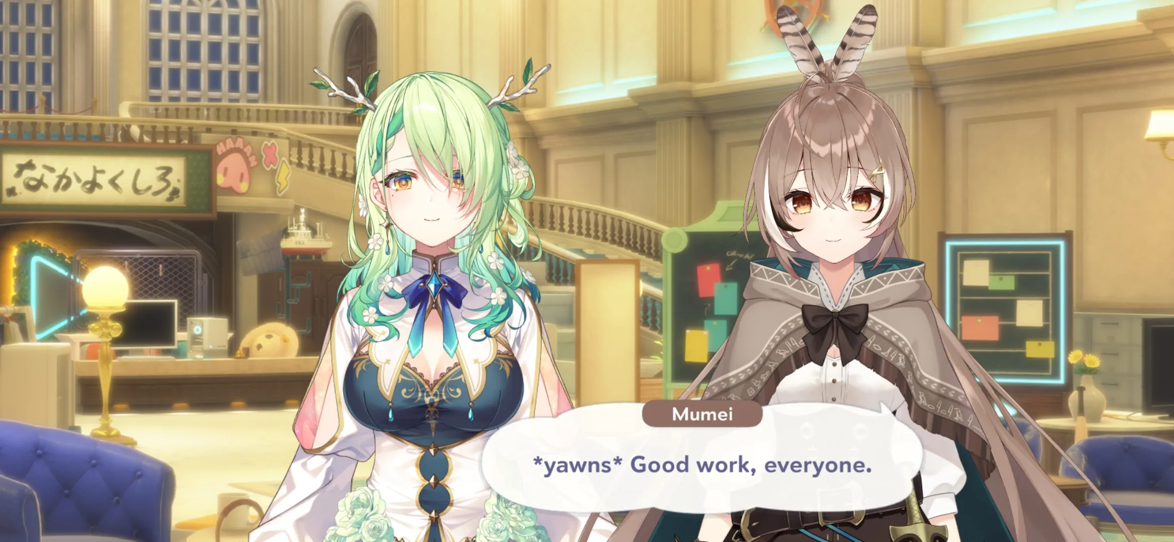 Fauna and Mumei in Hololive Dreams